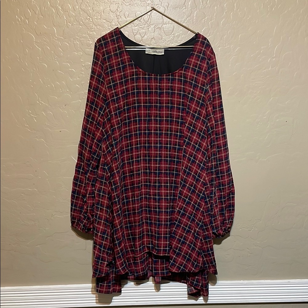 Vintage Callie Mac Asymmetrical Long Sleeve Dress